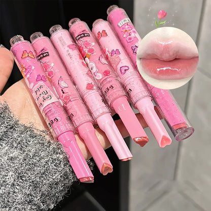 Gege Bear Pink Rabbit Moisturizing Lip Gloss Balm - Smarsty