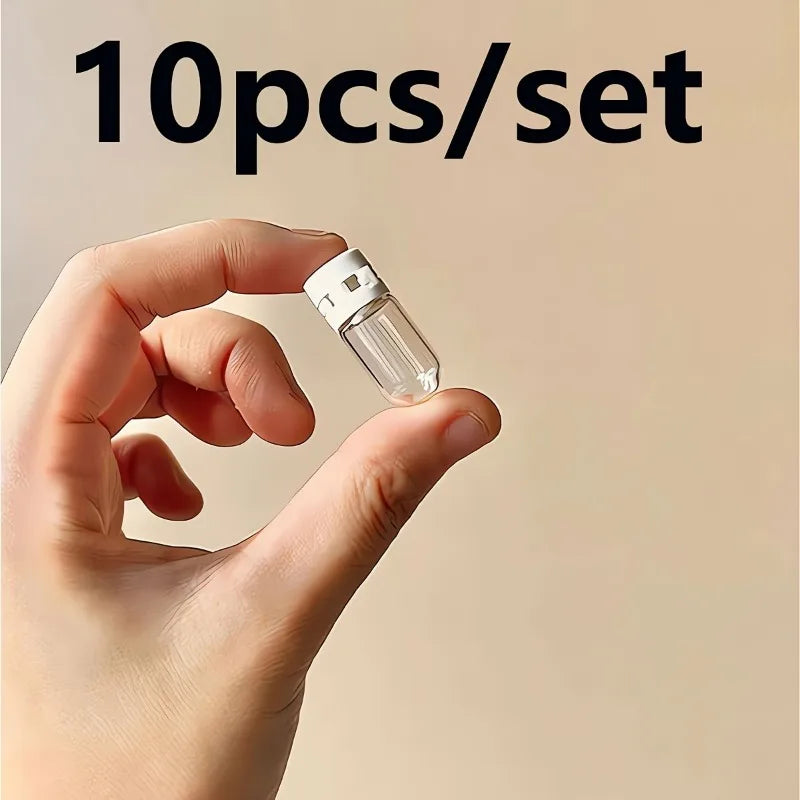 10 Pack Clear Travel Bottles for Makeup and Lotion - Smarsty