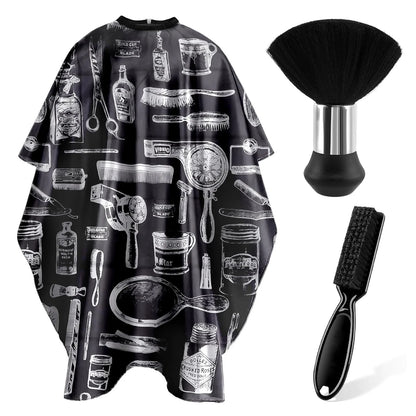 Professional Barber Tools Hair Cutting Set with Cape and Brush - Smarsty