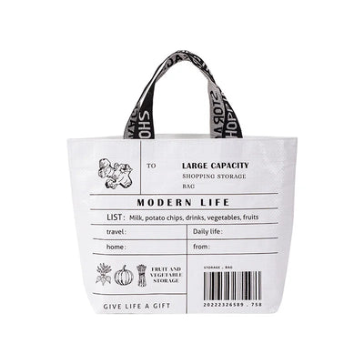 Waterproof Large Capacity Grocery Shopping Bag One Shoulder - Smarsty
