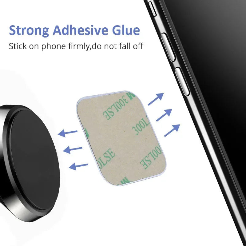 Secure Magnetic Car Phone Holder Plate For Universal Mount - Smarsty