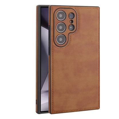 Premium PU Leather Shockproof Phone Case With Slim Bumper - Smarsty