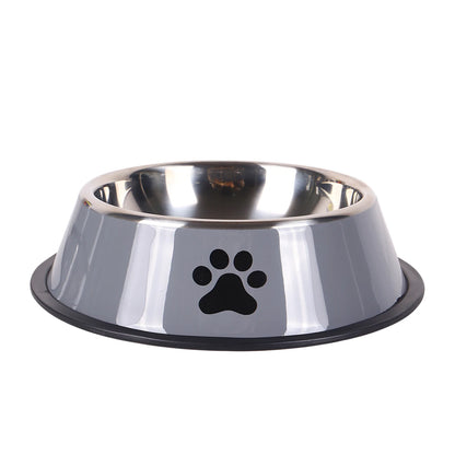 Stainless Steel Dog and Cat Food Bowl Anti-Fall Design - Smarsty
