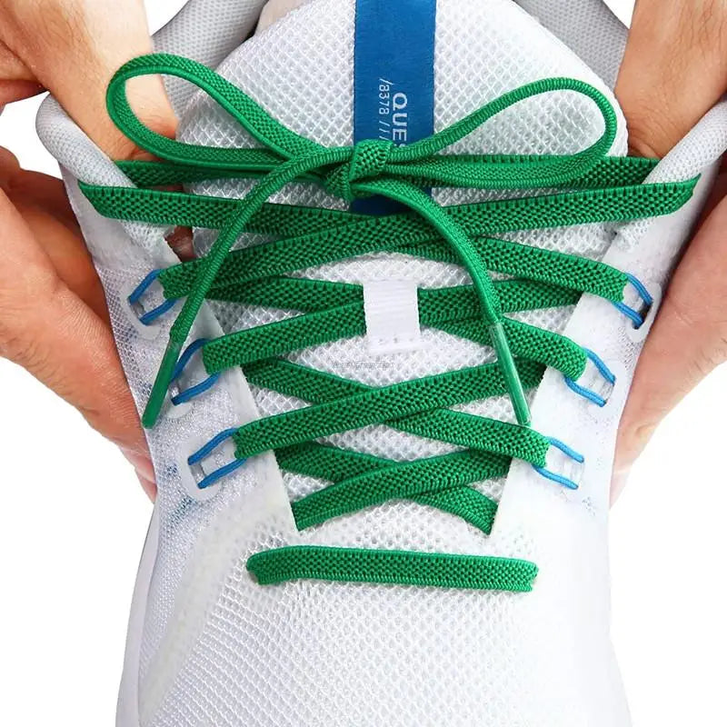 Classic Elastic Shoelaces Flat Sneakers Shoe Laces 7mm Width Shoelace for Kids Adults Shoe Lace Accessories Shoestring Fashion - Smarsty