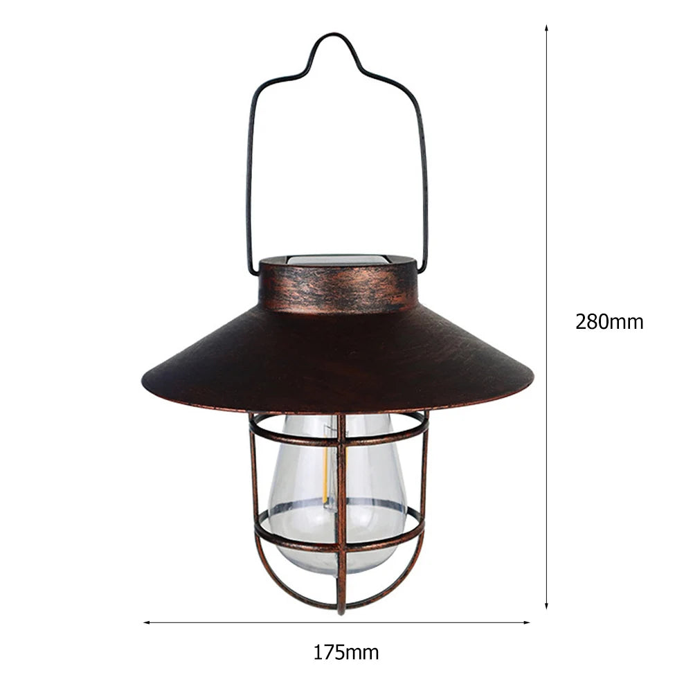 Vintage Solar Lantern Lamp for Outdoor Garden Lighting - Smarsty