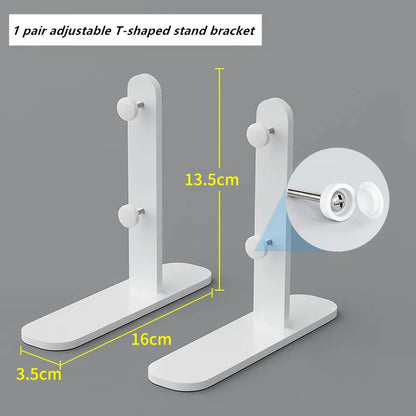 Punch-free Hole Board Vertical Desktop Wall Hanging Office Desk Storage Shelf Reading Room Desktop kitchen Bathroom Storage Rack by Smarsty