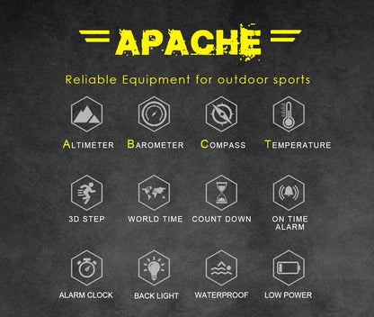 North Edge Men's Waterproof Digital Sports Watch with Altimeter - Smarsty