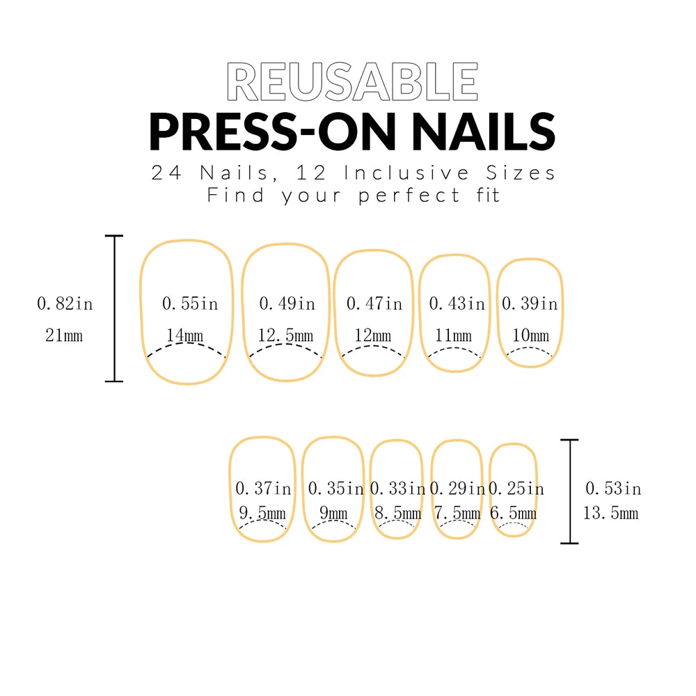 24PCS Almond Fleshcolor Press On Nails for Summer - Smarsty