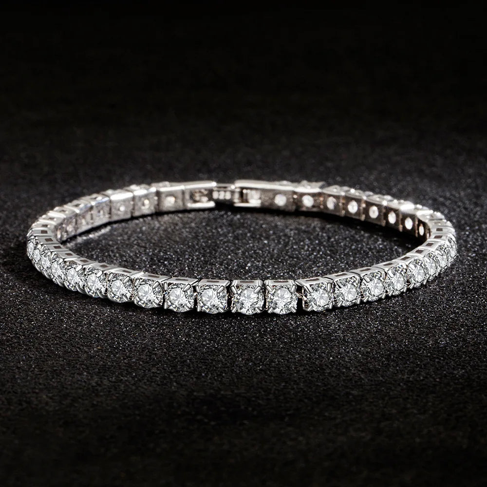 S925 Sterling Silver Tennis Ball Bracelet for Women - Smarsty