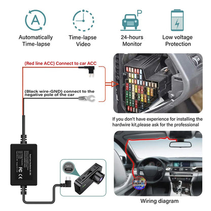 1080P 3 Camera Dash Cam Front and Rear Night Vision - Smarsty