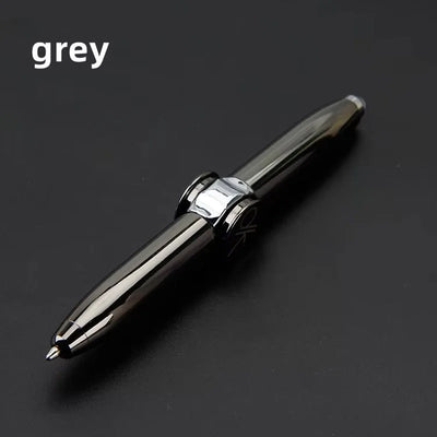 Multifunctional Decompression Finger Rotate Luminous Gyro Pens Toy Fidgets Spinner LED Light Ballpoint Pen Metal Gyro Pen Gift by Smarsty