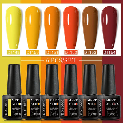 Autumn Brown Gel Nail Polish Set for Stunning Manicures - Smarsty
