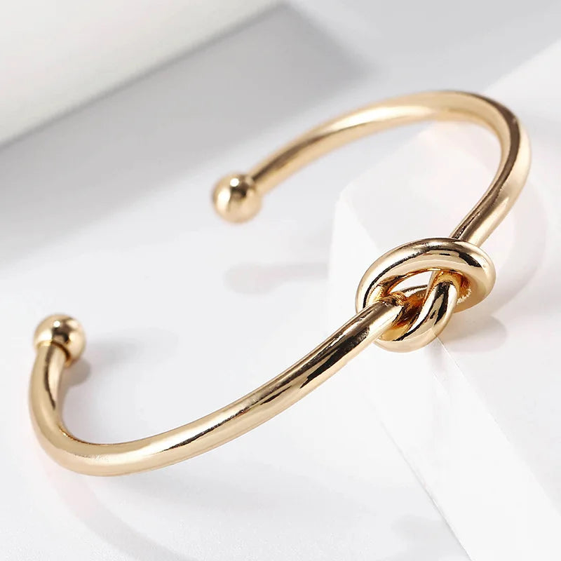 Vintage Stainless Steel Woven Twist Bracelet for Women - Smarsty