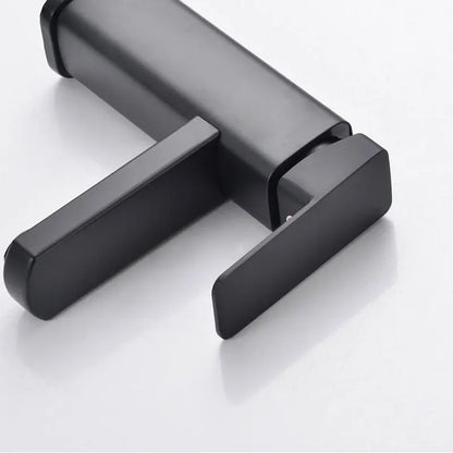 Black Chrome Bathroom Faucet with Hot and Cold Mixer - Smarsty