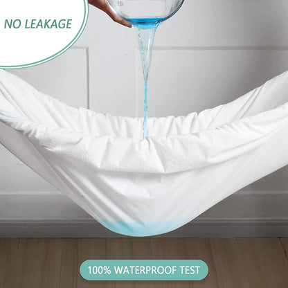 Waterproof Cotton Terry Mattress Cover Sheet Protector - Smarsty