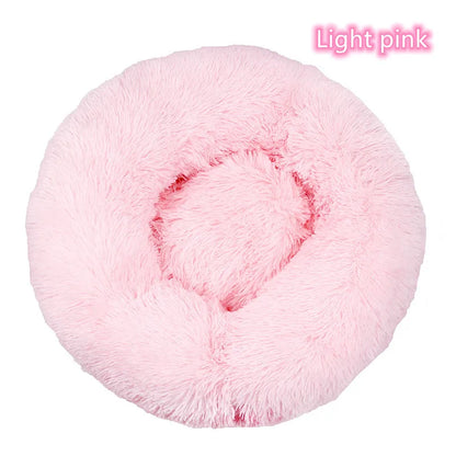 Super Soft Cat Bed Plush Donut Design for Comfort - Smarsty