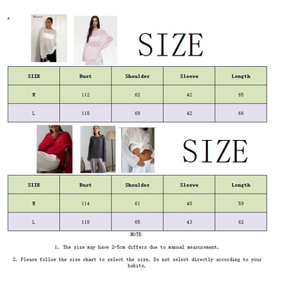 Hirsionsan Elegant Sweater Women 2024 Summer Autumn Casual Fashion Loose Women Pullovers Chic Pink White Jumper Sueter Mujer - Smarsty