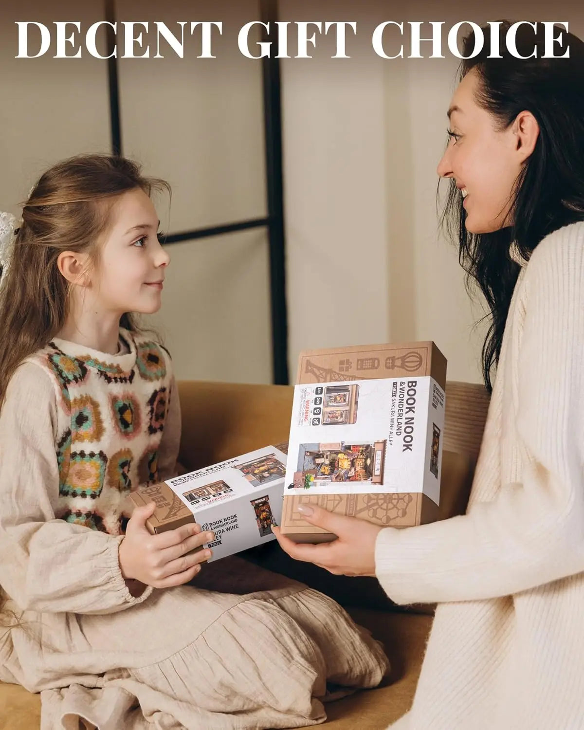 Robotime Sakura Wine Alley DIY Booknook with Lights DIY Miniature Dolls House Kit 3D Wooden Puzzle Bookend Bookshelf Decor Gift by Smarsty