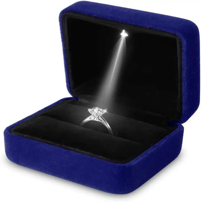 Luxury LED Jewelry Ring Box for Engagement and Wedding - Smarsty
