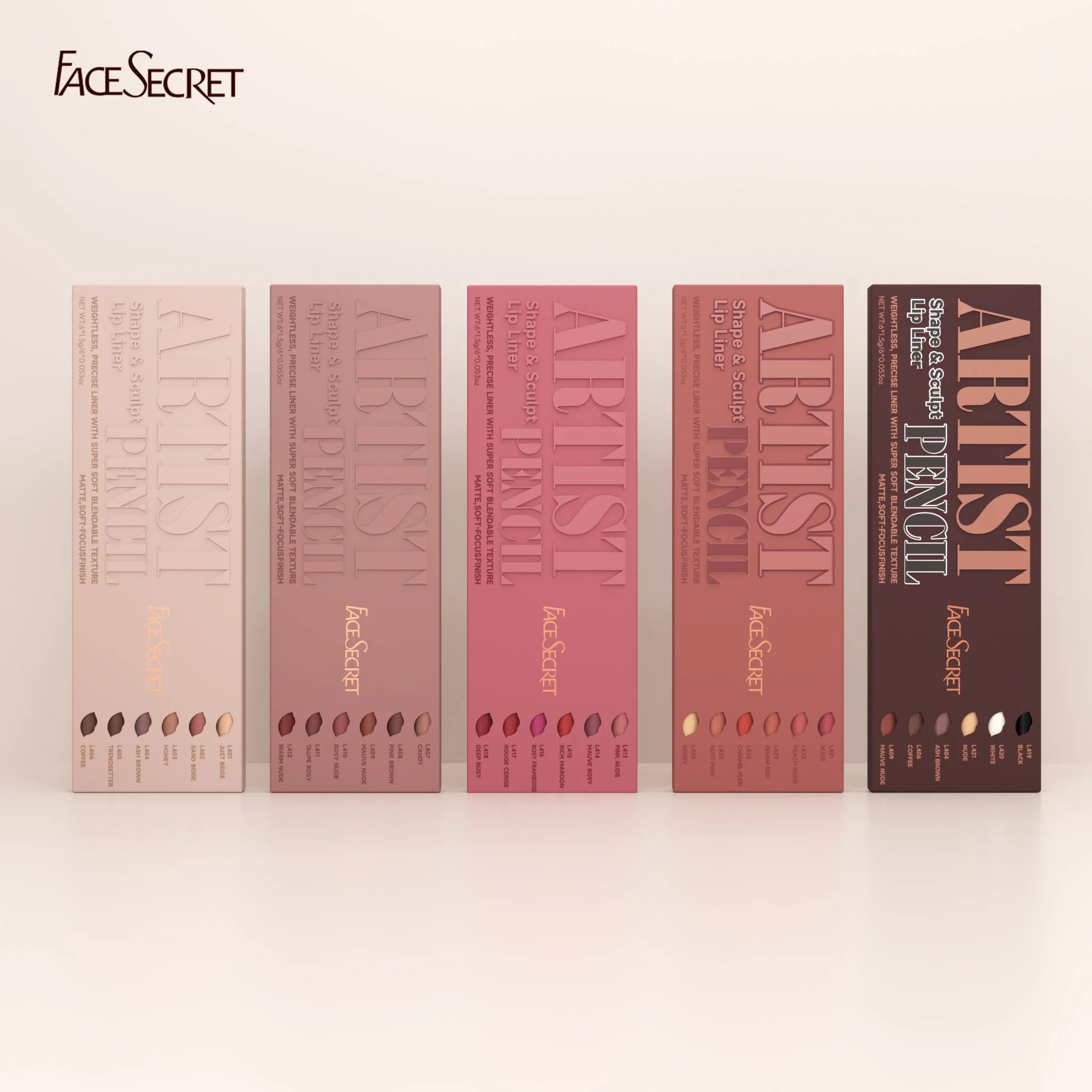 Weightless Matte Lip Liner Pencil Set for Long-lasting Precision - Smarsty