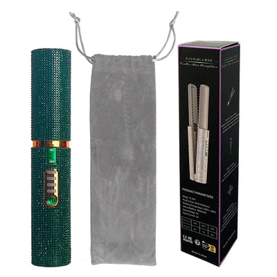 2 in 1 Wireless Hair Straightener and Curler Brush - Smarsty
