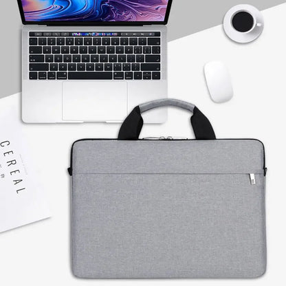 Zippered Laptop Sleeve Case With Shoulder Bag 14 Inch