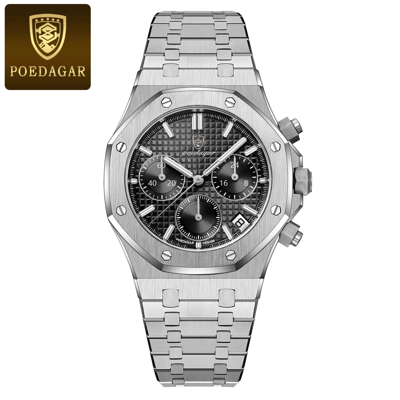 Luxury Men's Chronograph Watch with Waterproof Feature - Smarsty