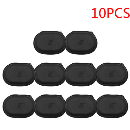 PU Leather Earphones Storage Case with Zipper Closure - Smarsty