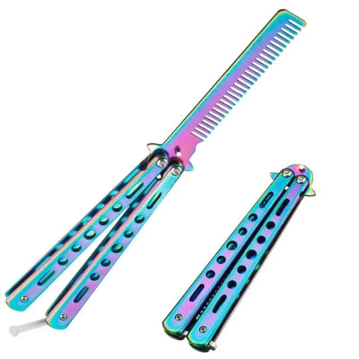 Foldable Stainless Steel Comb for Beard and Hair Styling - Smarsty