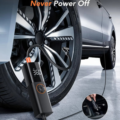 Tire Inflator Portable Air Compressor, DC 12V Small Air Pump for Car Tires, 150PSI Electric Tire Pump - Smarsty