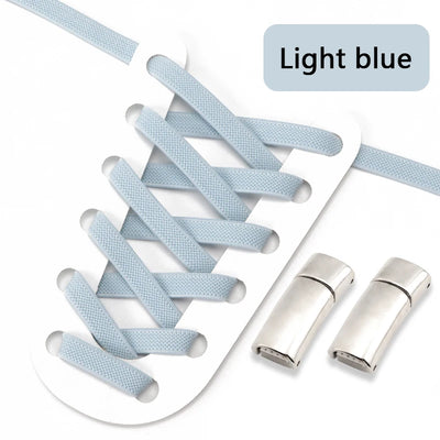 NEW NoTie Shoelaces Magnetic Shoe Laces Clip Flat Elastic Stretch Laces Sneakers Woman Men Children Casual Shoelace for AJ AF1 - Smarsty
