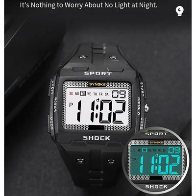 SYNOKE Waterproof Sports Watch with Night Glow Feature - Smarsty