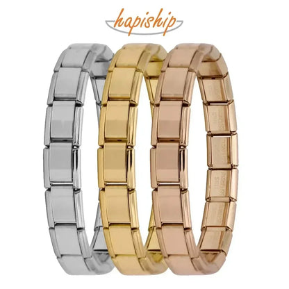 Hapiship Women's Italian Stainless Steel Charm Bracelet - Smarsty
