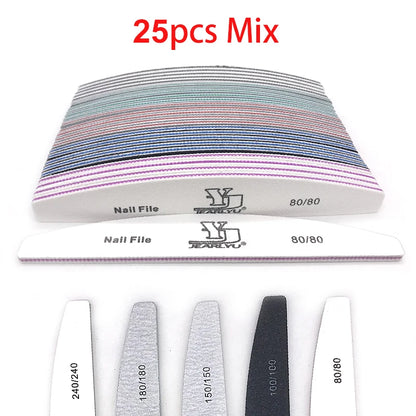 Professional Nail File Set with 5 Colors and Multiple Grits - Smarsty
