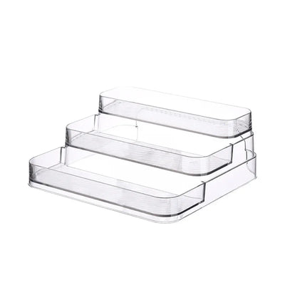 3 Tier Desktop Perfume Shelf PET Cosmetic Organizer Perfume Storage Rack Doll Display Stand Kitchen Seasoning Organizer by Smarsty