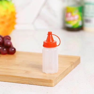 4PCS Kitchen Household Sauce Vinegar Squeeze Bottle Portable Outdoor Barbecue Picnic Feast Bottle Kitchen Accessories Small Tool by Smarsty