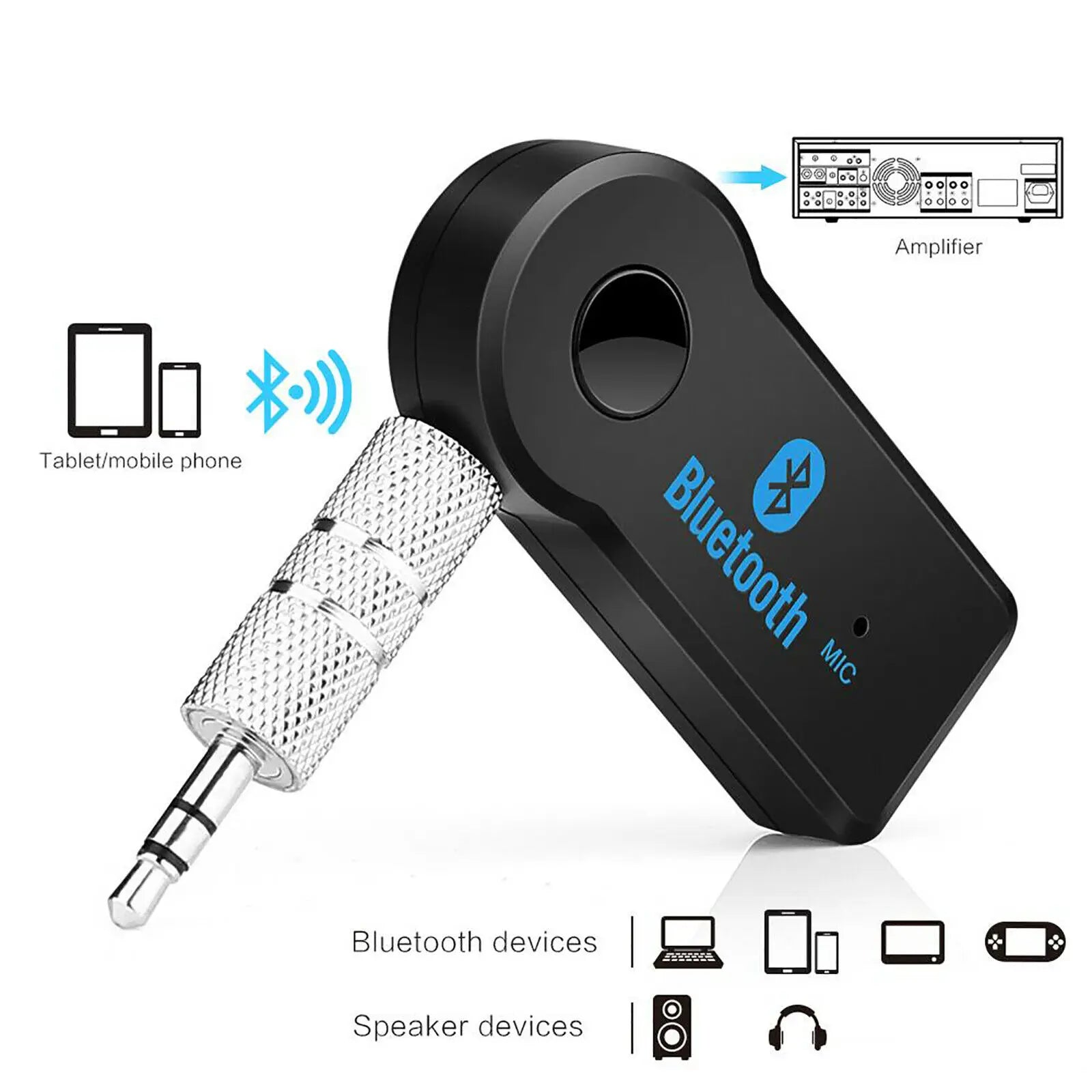 Wireless Bluetooth 5.0 Receiver for Car Audio 3.5mm - Smarsty