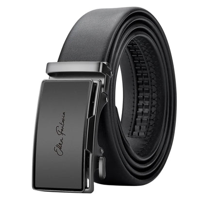 OYIFAN Genuine Leather Men Belt Adjustable Automatic Buckle - Smarsty