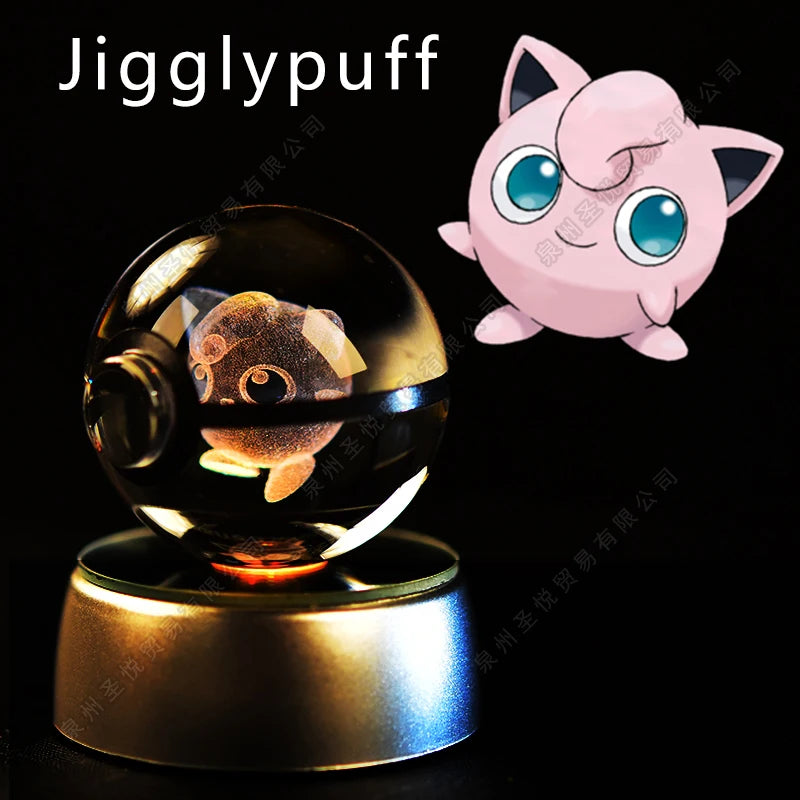 3D Pokemon Crystal Ball Night Light Lamp - Smarsty