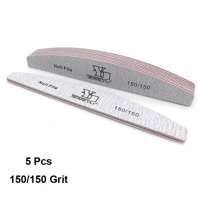 Professional Nail File Set with 5 Colors and Multiple Grits - Smarsty