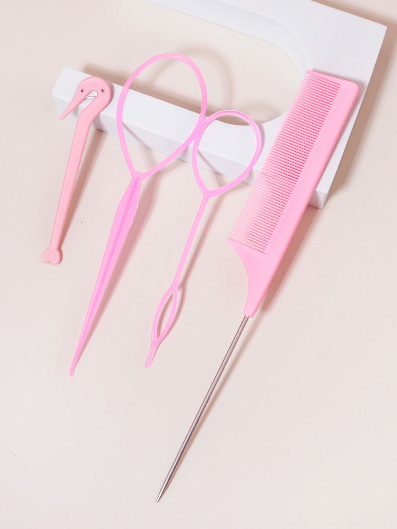 4-Piece Hair Styling Accessories Set with Braid Tool - Smarsty