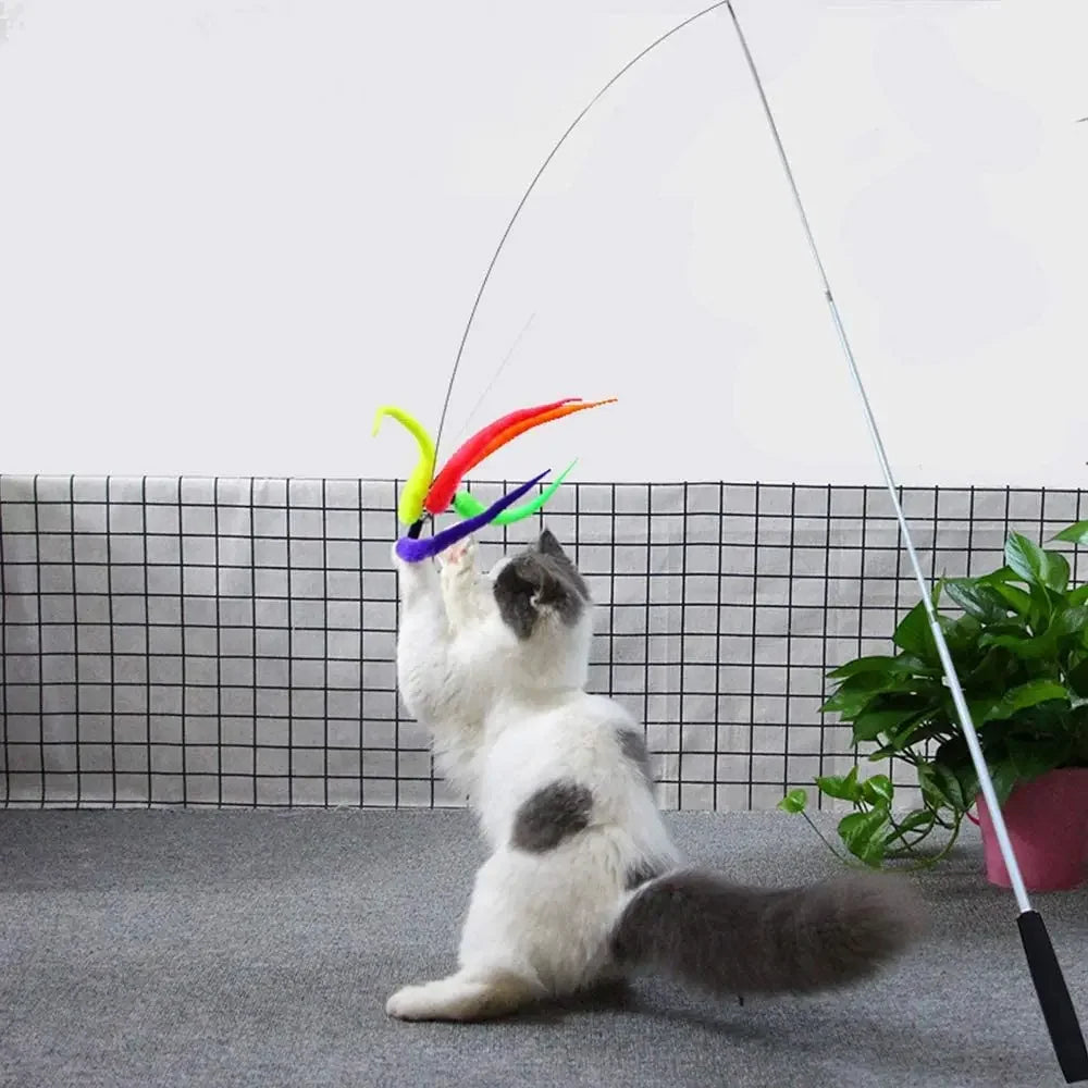 Interactive Cat Toy Wand Refills with Engaging Worms - Smarsty