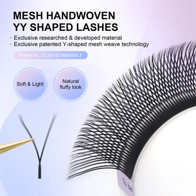 YY Shape Triple Top Eyelash Extensions for Volume - Smarsty