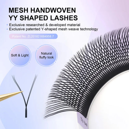 YY Shape Triple Top Eyelash Extensions for Volume - Smarsty