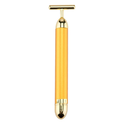 24K Gold Electric Face Roller for Youthful Skin - Smarsty
