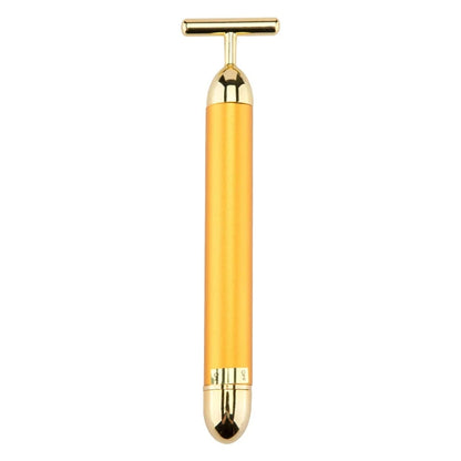 24K Gold Electric Face Roller for Youthful Skin - Smarsty
