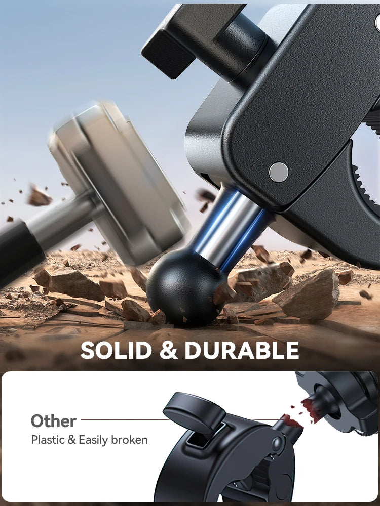 Motorcycle Phone Mount Anti Vibration Holder For Phones - Smarsty
