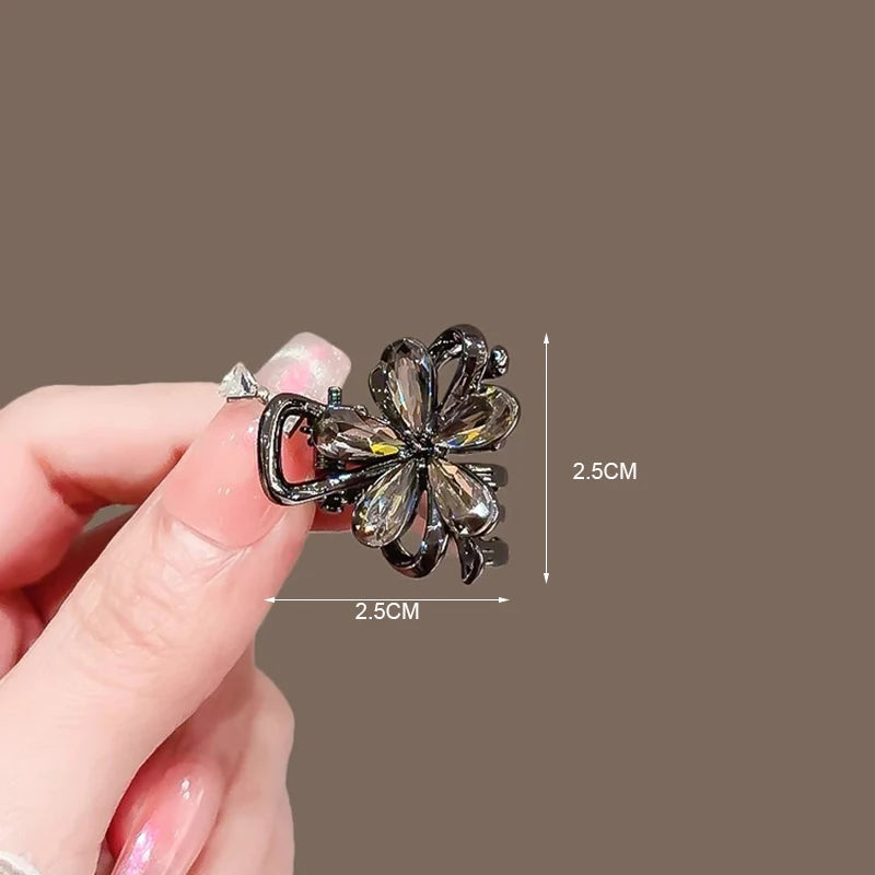 Korean Alloy Rhinestone Hair Claw For Women Elegant - Smarsty
