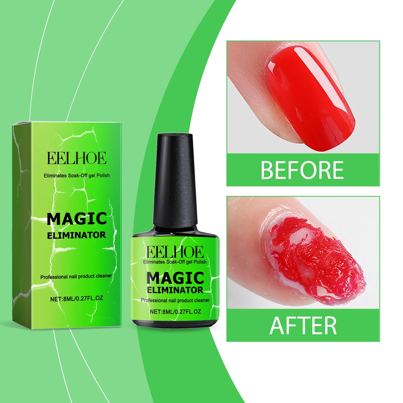 Magic Nail Polish Remover Gel Gentle Moisturizing Formula - Smarsty