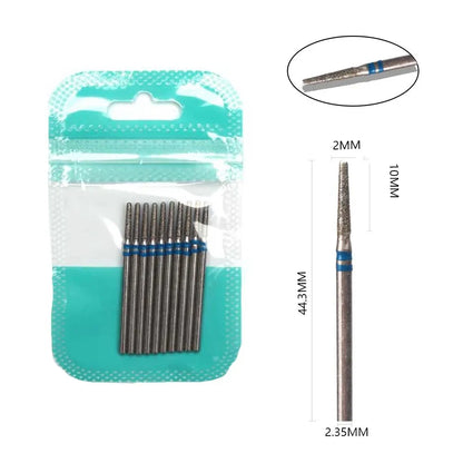 10 Piece Diamond Nail Drill Bit Set for Perfect Manicures - Smarsty